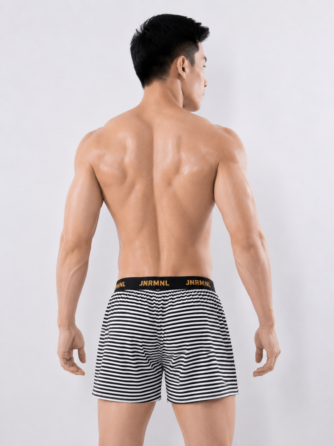 Boxer de sport ample et respirant à rayures